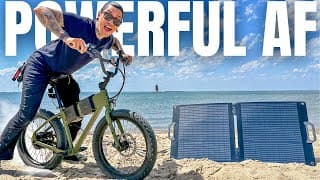 Most Powerful Mini E-bike With Solar - For Camping & Travel?! ✈️