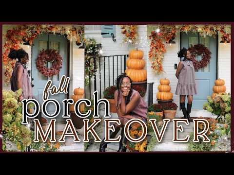 Fall Porch Makeover| Exterior Refresh For Autumn 🍂 + Planting, Landscaping, And Fun Diy Project!
