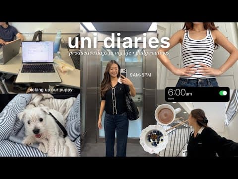 Productive Days Of University | 9am-5pm Campus Days, Getting A Puppy, Baking Hobby, Daily Routines
