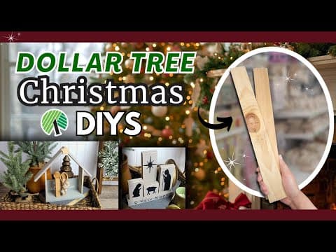 Dollar Tree Wood Nativity Diys For Christmas