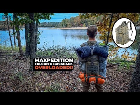 I Seriously Overloaded The Maxpedition Falcon 2!!  Here's My Review After Backpacking | 4k