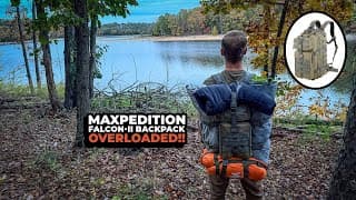 I Seriously Overloaded The Maxpedition Falcon 2!!  Here's My Review After Backpacking | 4k