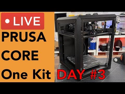 🔥 Prusa Core One Kit Build 🔥 Day 3 - Nextruder And Finished Frame