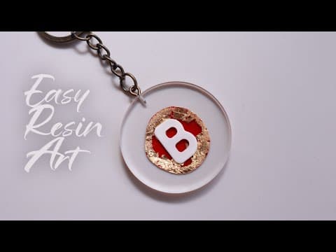 Resin Art For Beginners Step By Step | Easy Resin Keychain | Diy Resin Craft Ideas | Artshabits