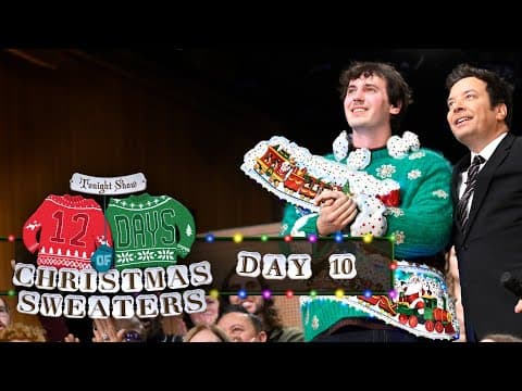 12 Days Of Christmas Sweaters 2025: Day 10 | The Tonight Show Starring Jimmy Fallon