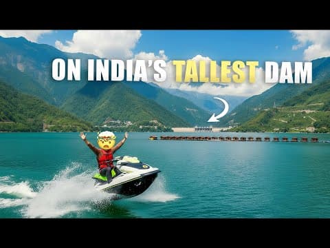 I Rode Over India’s Tallest Dam 😱 Tehri Lake Water Sports In Uttarakhand