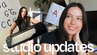 Big Updates In The Art Studio! Favorite Supplies, New Printer, Type Projects