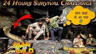 Surviving 24 Hours In Dense Forest With @tripthewild | No Food No Water Challenge