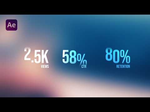 Make Your Stats Look Like This In After Effects!