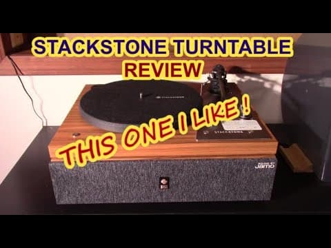 Stackstone Turntable Review. Internal Speakers With Good Sound?