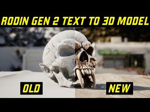 Ai 3d Just Got Real — Rodin Gen 2 Vs Gen 1.5 (text/image-to-3d Test)