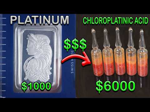 Dissolving $1000 Of Platinum To Make $6000 Of Chloroplatinic Acid For Professional Use