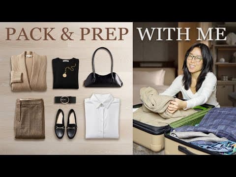 Pack & Prep With Me: Affordable Quiet Luxury Outfits & Travel Tips For Comfortable Flying