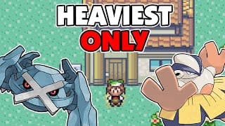 Beating Pokemon Emerald With The Heaviest Hoenn Pokemon
