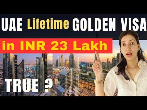 Reality Of Buying Uae Lifetime Golden Visa For Aed 100k / Kya Aap Inr 23 Lakh Mei Uae Mei Settle ?