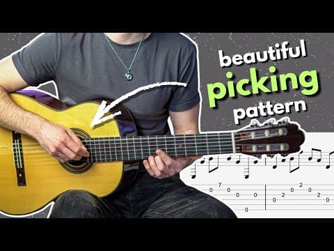 Beautiful And Melancholic Picking Pattern On Guitar