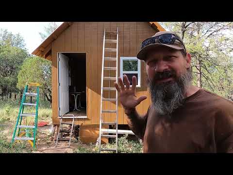 Off Grid Tiny Life! S2, Ep22 -  Installing Windows And Trim