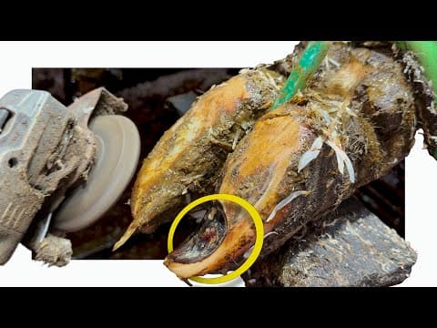 A Deep Hole In A Cow's Toe