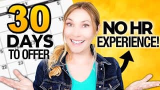 How To Land Human Resources Jobs Without Experience - What Liz Did In 30 Days!