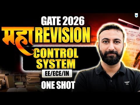 Gate 2026 महा Revision 🔥 | Control System One Shot | Ee/ece/in | Aditya Kanwal Sir