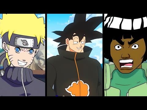Goku Vs Naruto Rap Battle! All Parts! (4k)