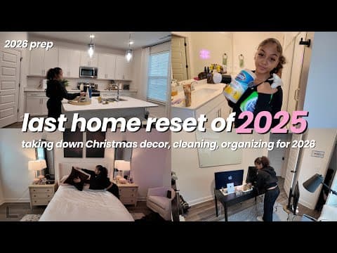 The Last Home Reset Of 2025 | New Year Refresh + Taking Down Christmas Decor