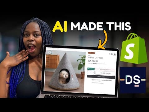 How To Build A Shopify Dropshipping Store With Ai In Minutes | Step By Step