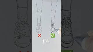 Don't make this beginner mistake - how to draw shoes 👞 #howtodraw #animetutorial #anime