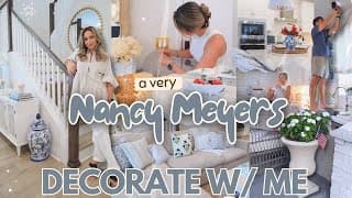 Nancy Meyers Inspired Summer Decorate With Me 2025 🏡🪻 Home Decor, Lighting, Hardware + Amazon Finds!