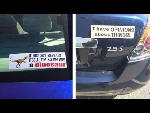 Funny Bumper Stickers You Won’t Forget Anytime Soon