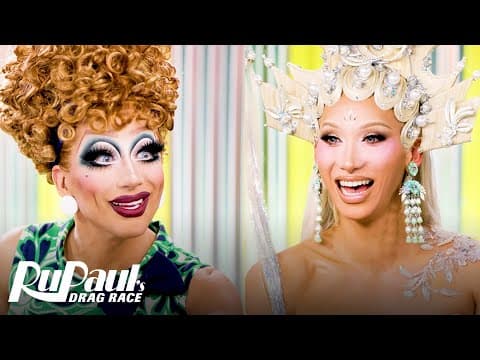 The Pit Stop S18 E01 🏁 Bianca Del Rio Is Back With Her Twin, Plastique Tiara! I Rupaul’s Drag Race
