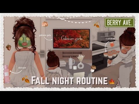 ʚ Fall Night Routine ɞ┊roleplay ┊ Berry Avenue ┊ *voiced*
