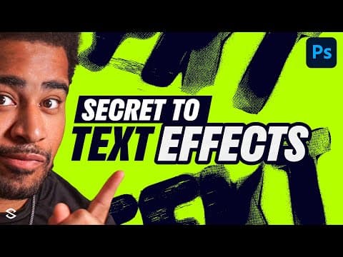 Secret Method To Creating Photoshop Text Effects!