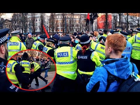 Riot Police Take On The Antifa Army