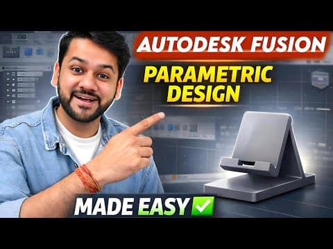 Autodesk Fusion Tutorial For Beginners | Parametric Design Made Easy