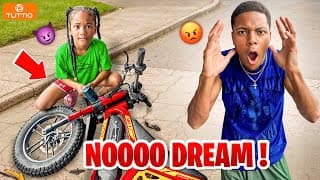 Girl Destroys Big Brother’s Brand New Motorbike, What Happens Next Is Shocking!