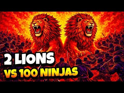 Can 100 Ninjas Beat 2 Lions?