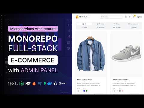 Full-stack E-commerce App With Microservices Architecture | Monorepo E-commerce App Full Course