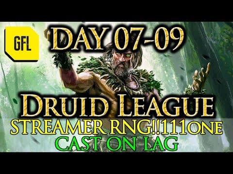 Path Of Exile 2 0.4, Druid League Highlights Day #07-09 The Rich Gets Richer, Cast On Lag And More..
