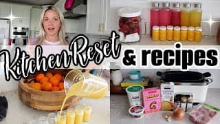 Kitchen Reset & Healthy Recipes | Pantry & Fridge Organization + Easy Meal Ideas