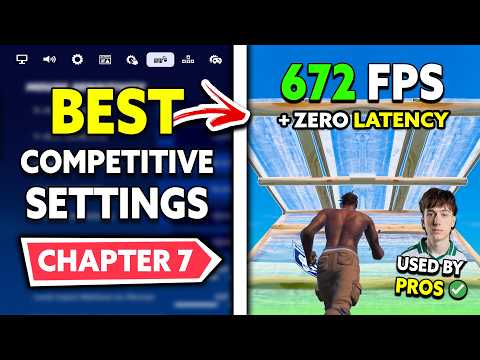 The Best Competitive Settings In Fortnite Chapter 7! (fps Boost & No Delay)