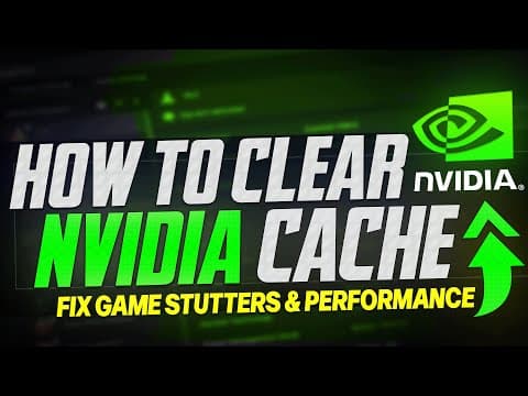 How To Delete Nvidia Cache To Fix Game Stutter & Performance Issues 2025 *new* ✅