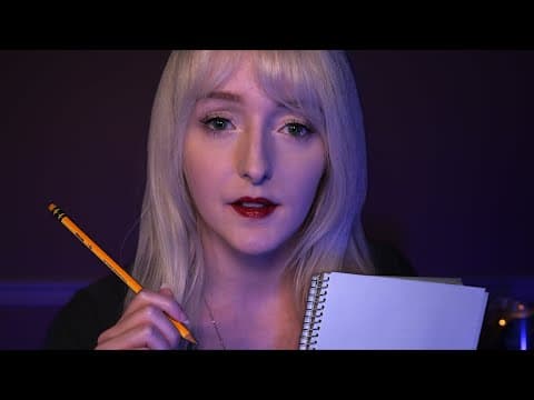 Asmr Sketching Your Face ✏️ Detailed Personal Attention