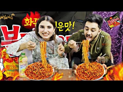 Most Spicy Noodle Challenge With My Boyfriend@crazycomedy9838