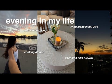Solo Evening In My Life| *vlog*, Honest Chats, Spending Time Alone, Cooking Dinner & Cozy Night In!