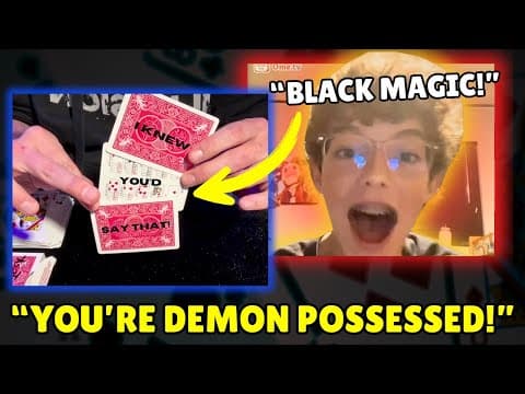 Stranger Tries To Stump Magician On Ometv...