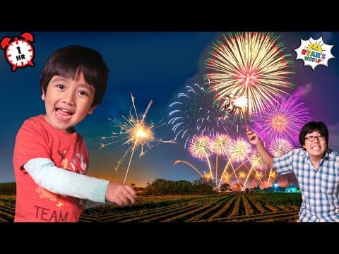 Ryan Playing with Fireworks Family Fun Night for New Years!