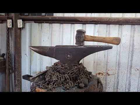Forging A Real Bowie Knife Live