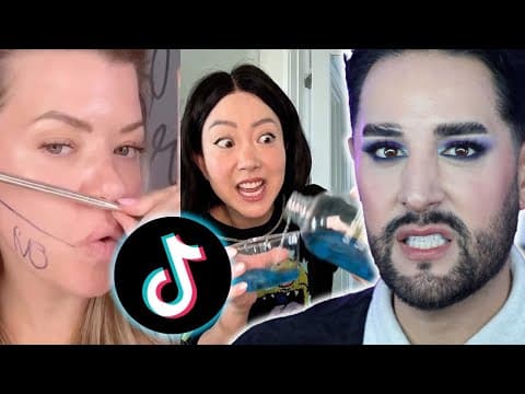 Influencers Are Making Stuff Up.... | Pro Mua Reacts To Tiktok Makeup Hacks!