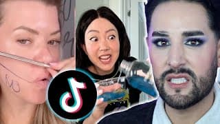 Influencers Are Making Stuff Up.... | Pro Mua Reacts To Tiktok Makeup Hacks!
